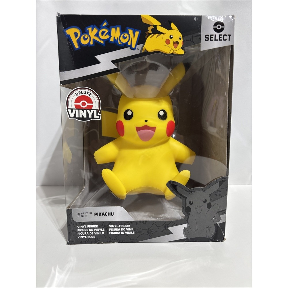 Pokemon Pikachu Deluxe Vinyl 8" Figure Jazwares Series 1 Nintendo Box Has Dent